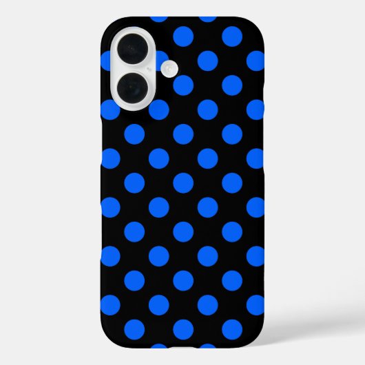 青と黒の水玉模様 Case-Mate iPhoneケース (裏面)