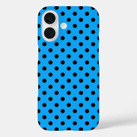 青と黒の水玉模様 Case-Mate iPhoneケース (裏面)