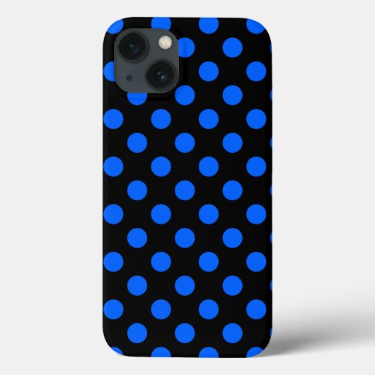 青と黒の水玉模様Case-Mate iPhoneケース Case-Mate iPhoneケース (裏面)