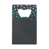 青と黒の紙吹雪 クレジットカード栓抜き (裏面)