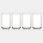 青と黒の花のデザイン ガラス缶 (左)