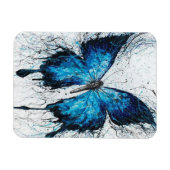 青と黒の蝶 マグネット (横)