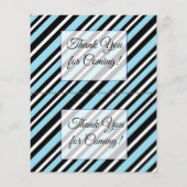 青と黒の赤ストライプのちゃんシャワーラッフルチケット チラシ (裏面)