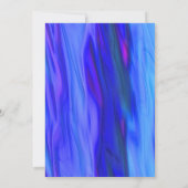 青と黒の退職パーティの招待状 招待状 (裏面)