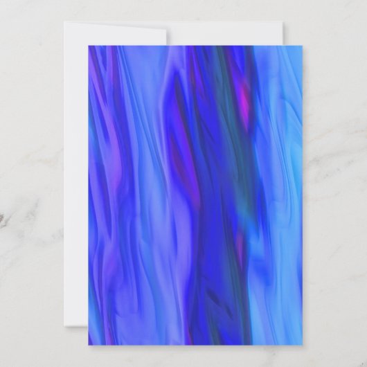 青と黒の退職パーティの招待状 招待状 (裏面)