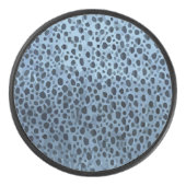 青と黒の魚プリント アイスホッケーパック (正面)