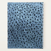 青と黒の魚プリント プランナー手帳 (裏面)