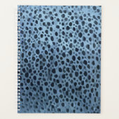 青と黒の魚プリント プランナー手帳 (正面)