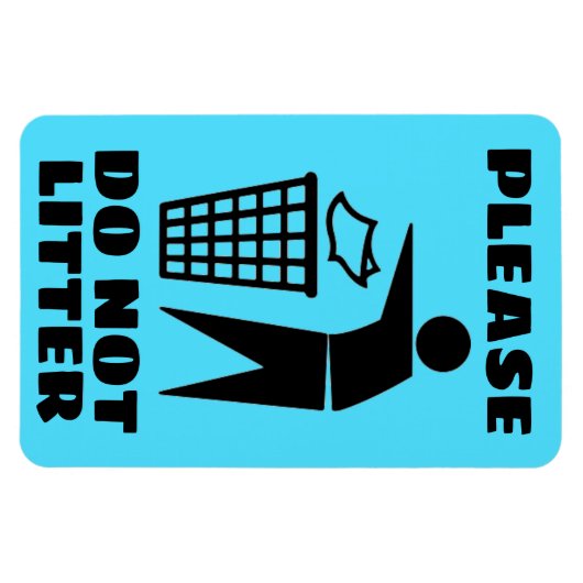 青と黒を落とさないでくカスタマイズれ マグネット (横)