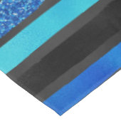 青と黒ストライプの テーブルクロス (アングル)