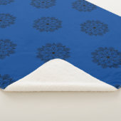 青と黒マンダラシェルパブランケット シェルパブランケット (3/4)