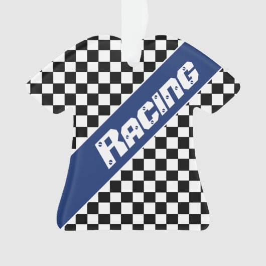 青と黒 オーナメント (正面)