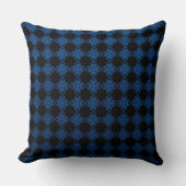 青と黒 クッション (正面)