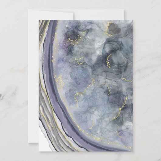 青と黒 招待状 (正面)