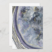 青と黒 招待状 (正面/裏面)