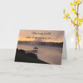 青と**恋しく思のユーザー***誕生日** カード (黄色い花)