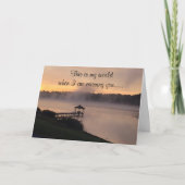 青と**恋しく思のユーザー***誕生日** カード (正面)