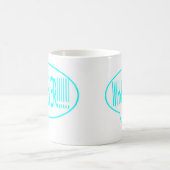青どんなスピーチの泡 コーヒーマグカップ (中央)
