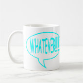 青どんなスピーチの泡 コーヒーマグカップ (左)