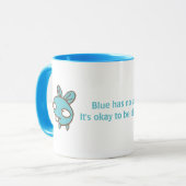 青には腕がない。 マグカップ (正面左)