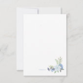 青によってはサンキューカードが開花します サンキューカード (裏面)