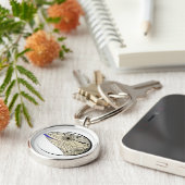 青によってスタカットに奏されるskinkのkeychain キーホルダー (側面)