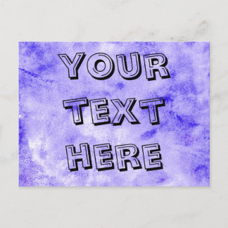 青によってストーンウォッシュされる水彩画の背景の絵画 ポストカード