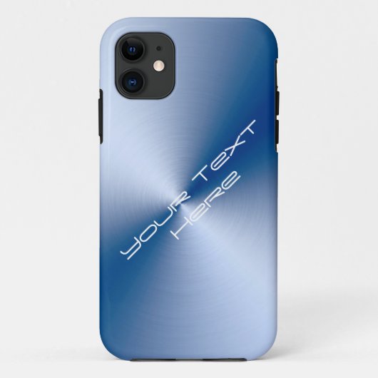青によってブラシをかけられる金属Iphone5やっとそこに Case-Mate iPhoneケース (裏面)