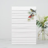 青によって並べられる紙のSnowbirds 便箋 (スタンド正面)