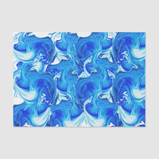 青によって大理石模様をつけられる質、豊富なebruの技術 薄葉紙 (正面)