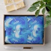 青によって大理石模様をつけられる質、豊富なebruの技術 薄葉紙 (ギフト)