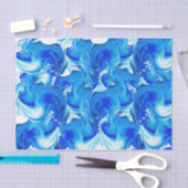 青によって大理石模様をつけられる質、豊富なebruの技術 薄葉紙 (クラフト)