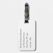 青によって後につかれるSkink ラゲッジタグ (裏面縦)