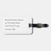 青によって後につかれるSkink ラゲッジタグ (裏面横)