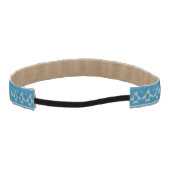 青によって編まれる背景 アスレチックヘッドバンド (裏面)