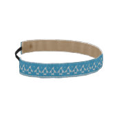 青によって編まれる背景 アスレチックヘッドバンド (左)