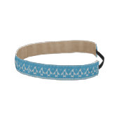 青によって編まれる背景 アスレチックヘッドバンド (右)