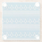 青によって編まれる背景 ガラスコースター (裏面)