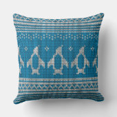 青によって編まれる背景 クッション (裏面)