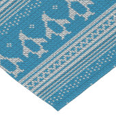 青によって編まれる背景 ショートテーブルランナー (コーナー)