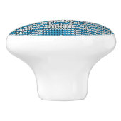 青によって編まれる背景 セラミックノブ (側面)