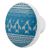 青によって編まれる背景 セラミックノブ (右)