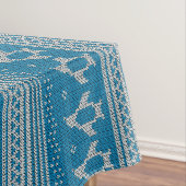 青によって編まれる背景 テーブルクロス (インサイチュ)