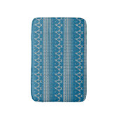 青によって編まれる背景 バスマット (正面縦)