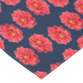 青にピンクのダリアの花 テーブルクロス (アングル)