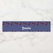 青にピンク色のサングラス ペットボトルラベル (シングルラベル)