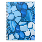 青に似た色合いの石のよう王室のに丸い ノートブック (正面)