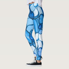 青に似た色合いの石のよう王室のに丸い レギンス