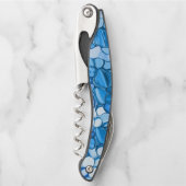 青に似た色調の石のよう王室のに丸い ソムリエナイフ (正面)