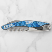 青に似た色調の石のよう王室のに丸い ソムリエナイフ (裏面)